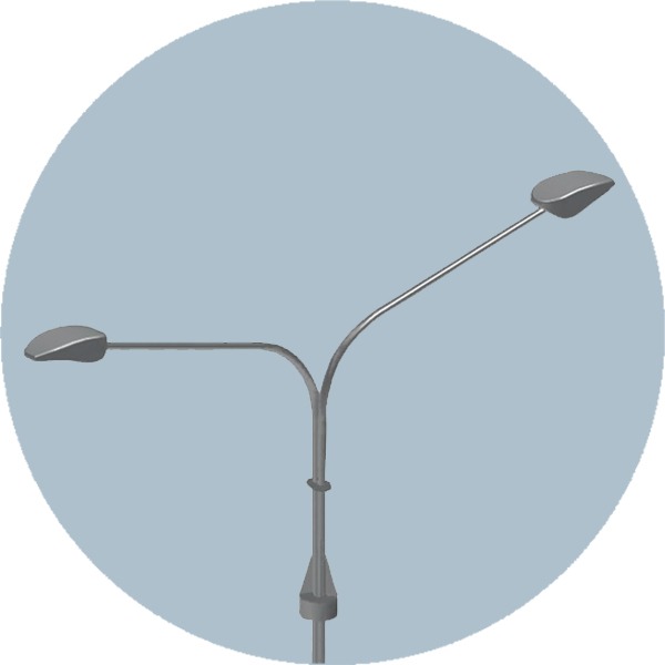 Консольный кронштейн двухрожковый К75-1,0-1,5-1-1